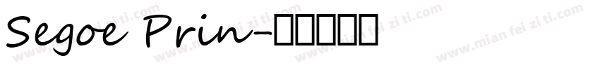 Segoe Prin字体转换